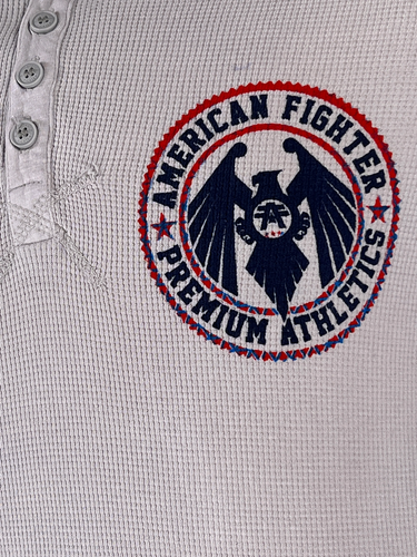 American Fighter Mens Long Sleeve Hoodie CAPELLA Shirt Gray S-3XL - Picture 5 of 7