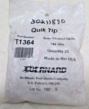 NEW BERNARD, T1364 Contact Tip Quik Tip Series 1 5/16 OD 3/64 (1.2mm) 25 pack