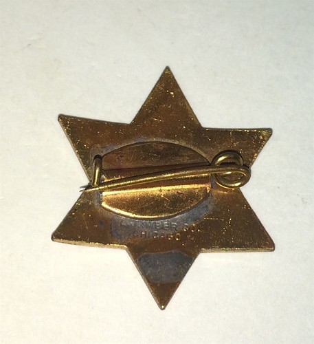 Rare American Voiture  Railroad / Trolly First 100 Club Transportation Star Pin! - Imagen 3 de 4