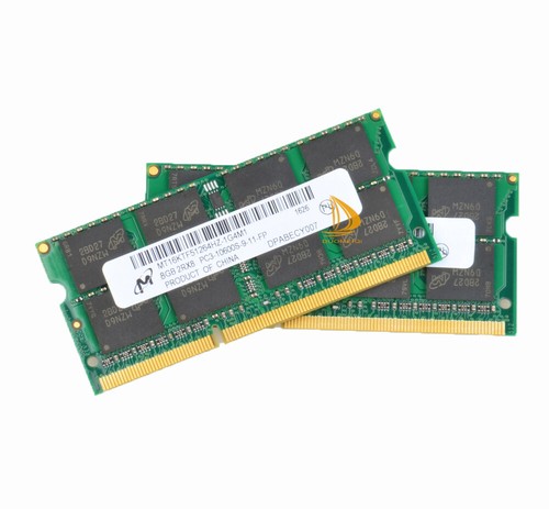 16 GB Micron DDR3 RAM 2x 8 GB PC3-10600 1333MHz 204Pin SODIMM Laptop Memory CL9 - Picture 11 of 11