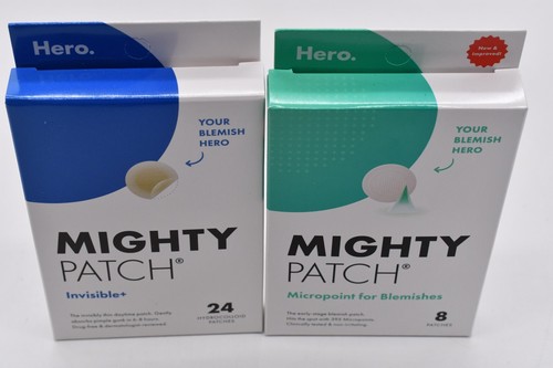 Lot of 2 Mighty Patch Invisible + Hydrocolloid Acne Pimple Patches for Face - Picture 10 of 11