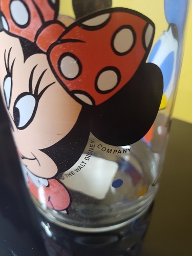 Vintage Disney Anchor Hocking 8.5” Mickey Minnie Mouse Donald Duck Glass Jar - Picture 5 of 6