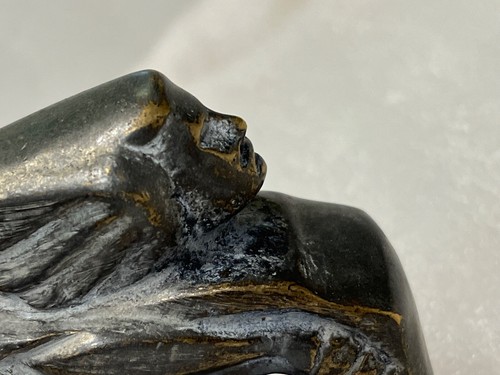 1928 Essex Flying Winged Goddess Radiator Cap Mascot Good Threads  #5731 - Picture 11 of 17