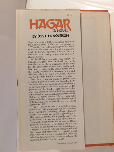 Lois T Henderson / Hagar a novel 1st Edition 1978 - Picture 6 of 9