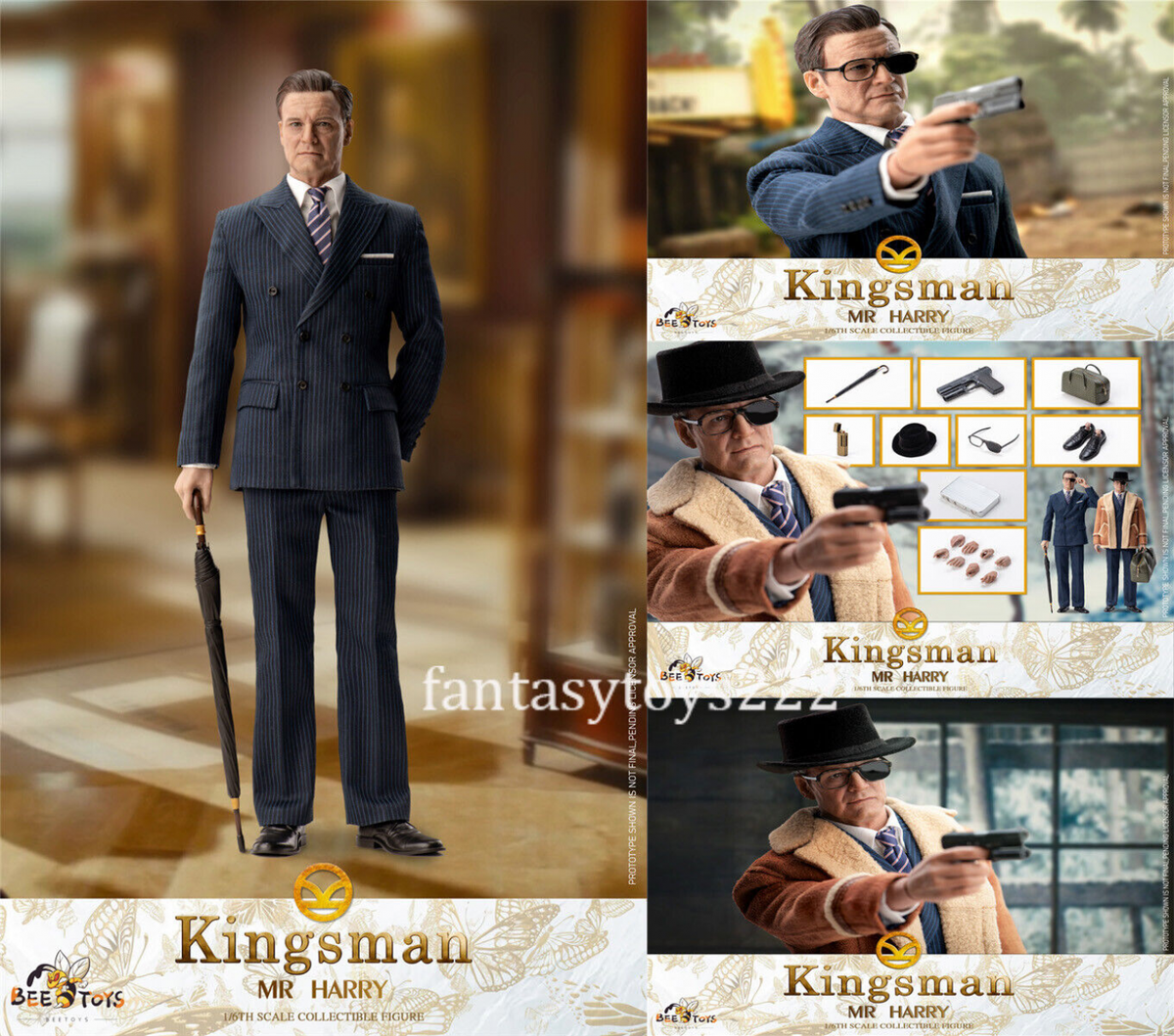 値下げ　Kingsman Mr. Harry 1/6スケール フィギュア BEE TOYS BE01 1/6 Scale Kingsman Agent Harry Colin Action
