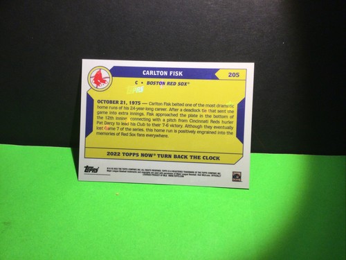 2022 Turn Back The Clock CARLTON FISK Wins World Series **IN STOCK** - Picture 4 of 6
