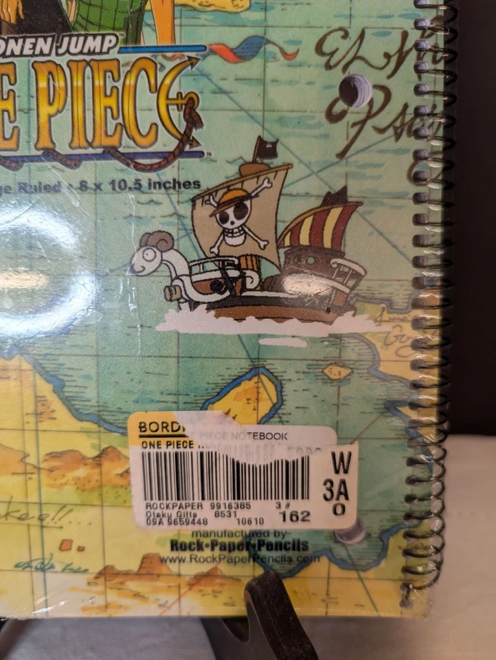 One Piece Spiral Notebook 8" X 10.5" College Ruled 80 Sheets Shonen Jump NEW! - Image 4 of 4