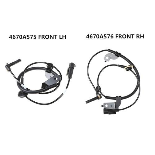 ABS Wheel Speed Sensor Set For Mitsubishi Lancer 2008-2014 Outlander 2009-2013 - Picture 3 of 8