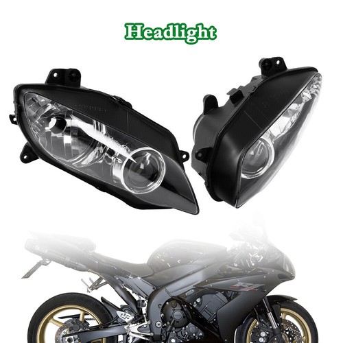Headlight Head Lamp Assembly Black High quality Housing For Yamaha YZF R1 2005 - Picture 20 of 20