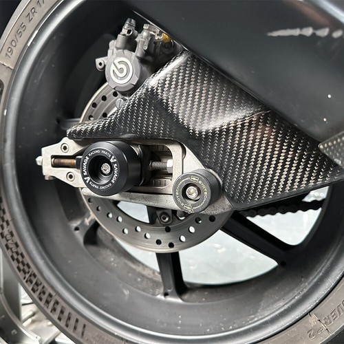 Wheel Fork Spindle Axle Slider Anti Crash Protector Cover For BMW HP4 M1000R/RR - Picture 22 of 43