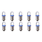 10x Blue Ba9S Xenon Led Lamp Instrument Cluster Panel Dash Light Bulbs For Ford