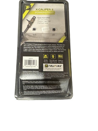 TruFire XCaliper ll Archery Bow Release Adjustable Wrist Strap Camo Ambidextrous - Picture 2 of 2