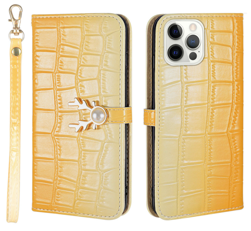 IPhone 12 Pro Max Crocodile Pattern Leather Wallet Slot Flip Mobile Cover - Picture 6 of 6