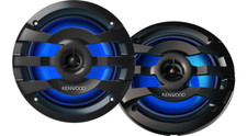 Kenwood KFC-1673MRBL 6.75" 2-Way Marine/Car Speakers w/Illumination Black -Pair