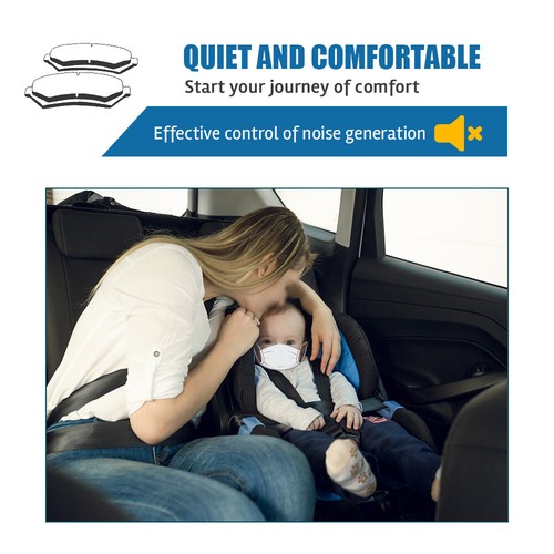 Front & Rear Disc Ceramic Brake Pads For Ford Edge Lincoln MKX Mazda CX-7 CX-9 - Picture 3 of 6