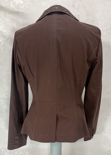 Daisy Fuentes Women's Blazer Jacket Sz 6 Coffee Bean Brown Wear to Work Career - Picture 2 of 6