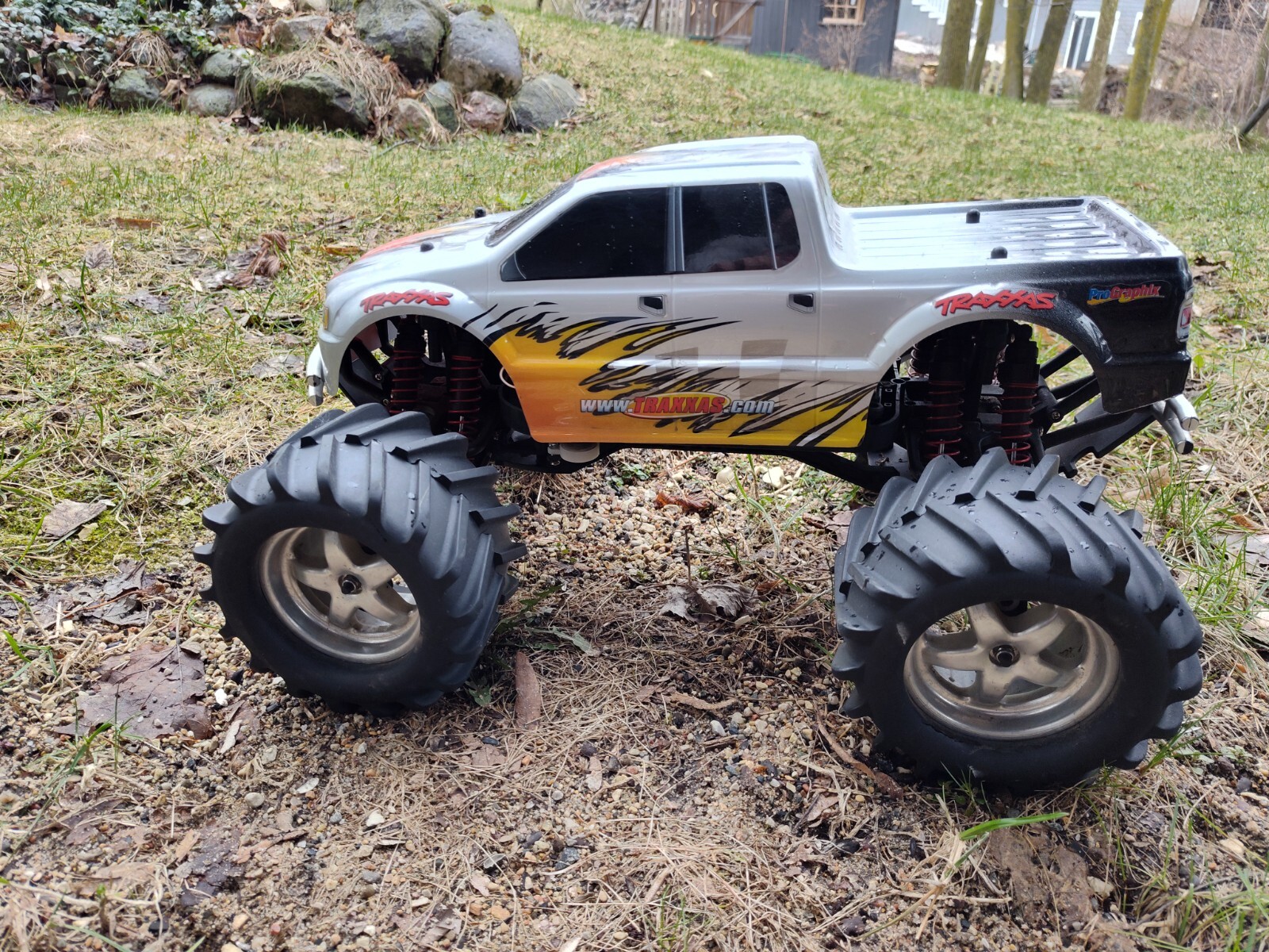 traxxas emaxx 3906 with Kershaw Designs drill motor upgrade plate eBay