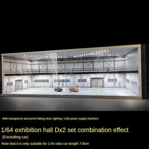 Diorama 1/64 Car Parking Lot Model LED Lighting Showroom Scene Display Model Toy - Picture 45 of 62