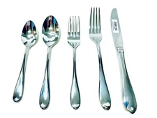Gorham 18/10 Stainless Steel Studio Flatware 5 Piece Place Setting 9367510 New