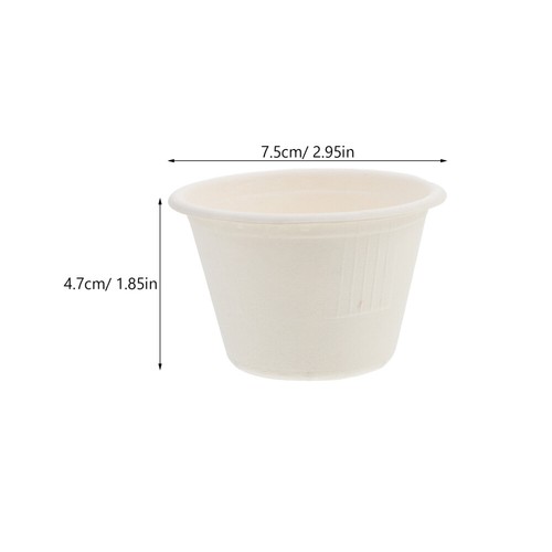 50 Pcs Ice Cup Paper Bowl Appetizer Cups for Parties Pudding Pulp Travel - Picture 12 of 12