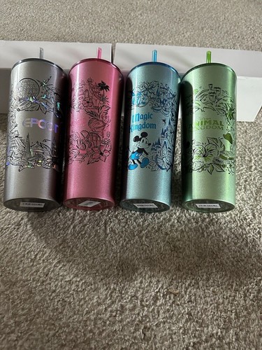 2023 NEU Disney World Park Icons Starbucks Edelstahl Becher 4er Set - Bild 3 von 3