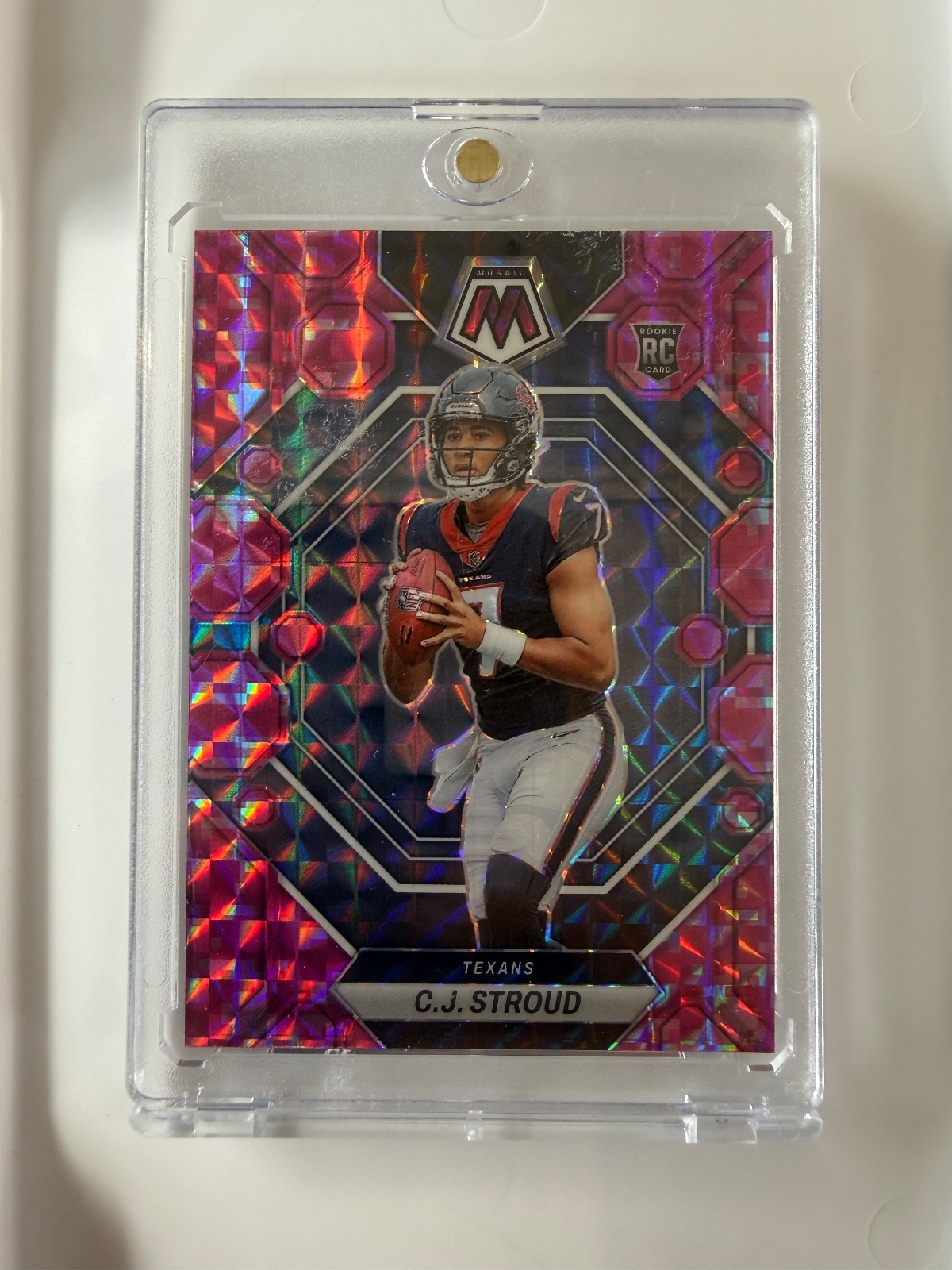 2023 Panini Mosaic - Rookies C.J. Stroud #292 Camo Pink Mosaic Prizm (RC)