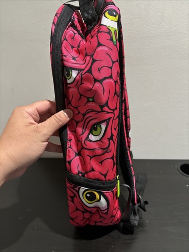 SPRAYGROUND Backpack Eyenstein Brain and Eyes Hotpink Pink NWT Rare 2015 New - Picture 7 of 17