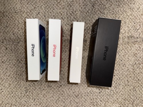 BOX ONLY Apple iPhone 13 Mini Rose Gold 12 Product Red & Blue 11 Pro Slate Gray - Photo 4 sur 7