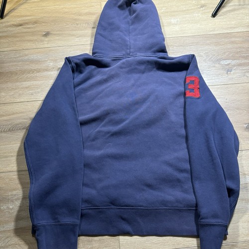 Polo Ralph Lauren Stampede Big Logo Fleece Hoodie Youth XL Navy Blue – Faded - Picture 4 of 6