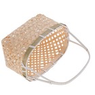  Bamboo Storage Basket Multi-function Bread Basket Desktop Picking Basket Picnic