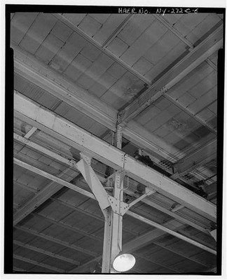 Photo:New York NY 1900s Main and South Bays Column Girder Electric Ceiling