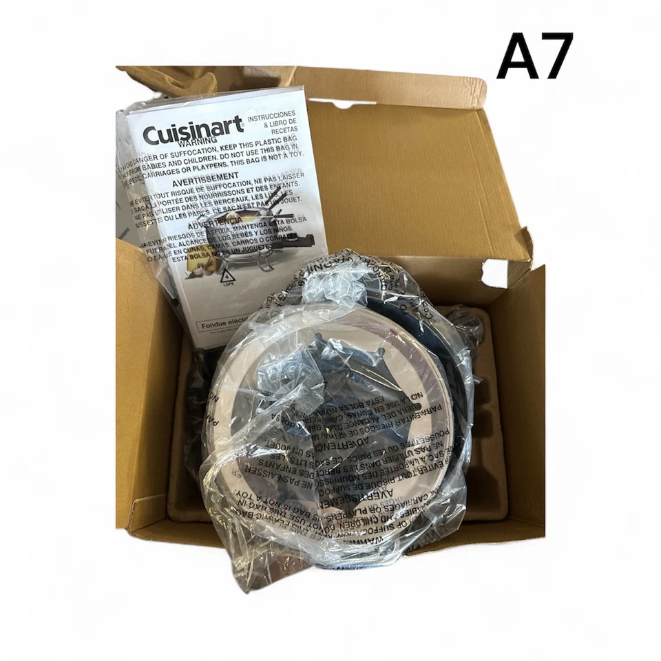 NUEVA Olla para Fondue Cuisinart 3 cuartos - Chocolate, Queso, Acero Inoxidable, CFO-3SSP1... Foto 2 de 4