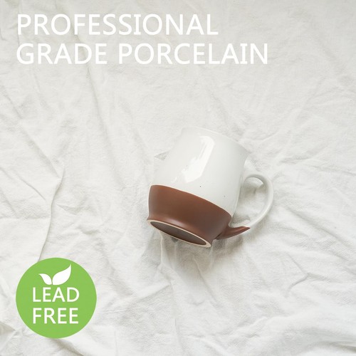 Taza de café de cerámica extra grande Bosmarlin, 24 OZ, apta para lavavajillas y microondas... - Imagen 3 de 7