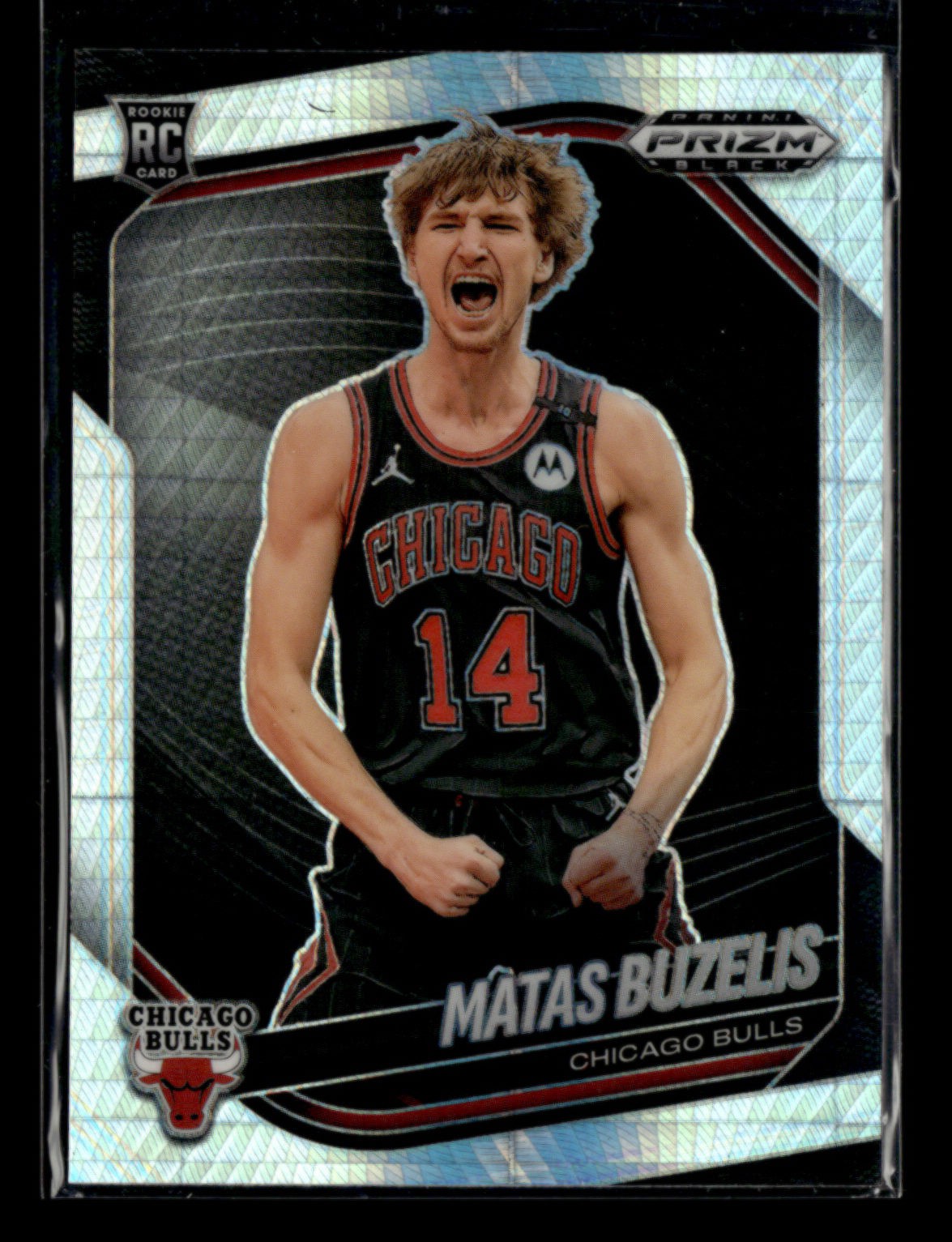 Matas Buzelis RC 2024-25 Panini Prizm Black Basketball Hyper Prizm #41 [jm40