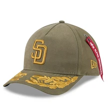 Men's New Era x Alpha Industries  Olive San Diego Padres A-Frame 9FORTY