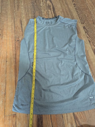 Nike Dri-Fit Pro Combat Tank Top Herren Größe M grau tailliert Activewear - Bild 7 von 11