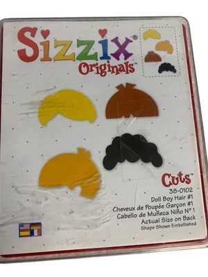 Sizzix Originals Doll Boy Hair 1 Die Cuts 38-0102 Embellished Craft Shapes