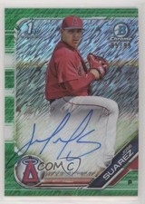 2019 Bowman Green Shimmer Refractor /99 Jose Suarez #CPA-JS Rookie Auto RC
