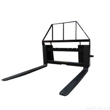 48" Skid Steer Pallet Fork Attachment Tractor Quick Attach Heavy Duty AGT