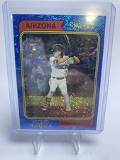 2023 Topps Heritage - Corbin Carroll #209 Chrome Blue Sparkle (RC)