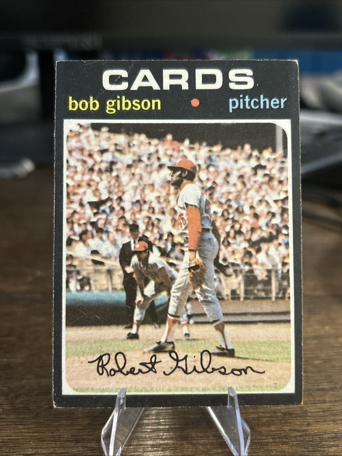 1971 Topps - Bob Gibson #450 VG Ungraded Card St. Louis Cardinals HOF pitcher