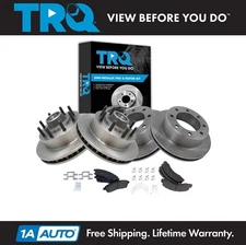 TRQ Front and Rear Brake Pad & Rotor Kit Fits 2000-2002 Ford
