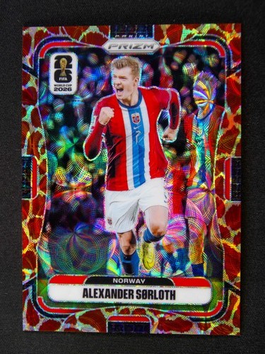 2026 Panini Prizm FIFA World Cup Alexander Sorloth #334 Choice Giraffe Prizm