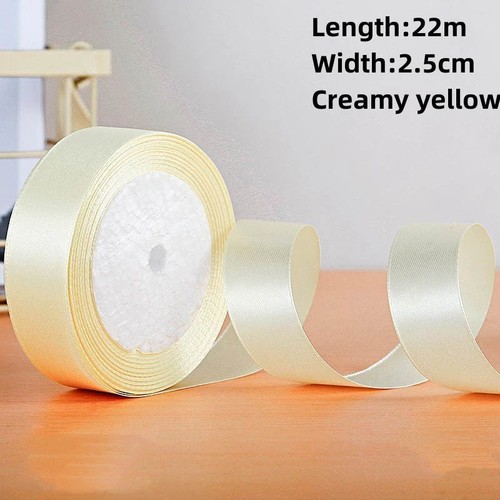 Cinta de satén 1"x25 yardas color sólido para envolver regalos, manualidades, lazos para el cabello, boda - Imagen 155 de 188
