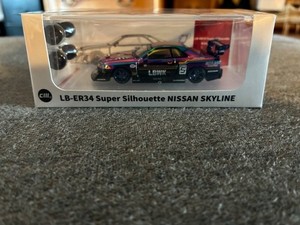 NISSAN SKYLINE LB-ER34 SUPER SILHOUETTE CHAMELEON 1/64 CM MODEL CM64-ER34-12