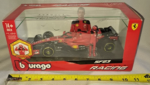 2025 Bburago 1/24 Formula Racing Ferrari SF-23 & Figure