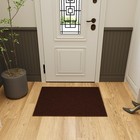 Ottomanson Rugs 2'3"x3' Non-Slip Solid Small Area Rug for Entryway, Kitchen, Bat