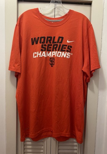 Vintage Nike 2012 MLB San Francisco Giants World Series Champs Shirt • Adult XL