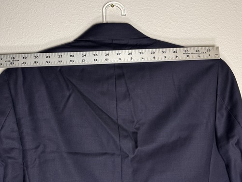 Jos A Bank Jacket Blue 100% Worsted Wool Twill Blazer Sport Coat Joseph 38S - Picture 5 of 15