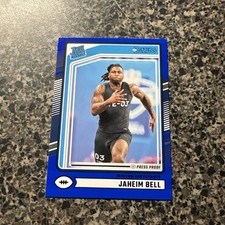 Jaheim Bell Rated Rookie Blue Press Proof 2024 Donruss Football #337 PATRIOTS